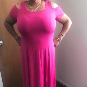 Pink Maxi (High/Low) Dress